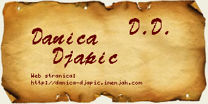Danica Đapić vizit kartica